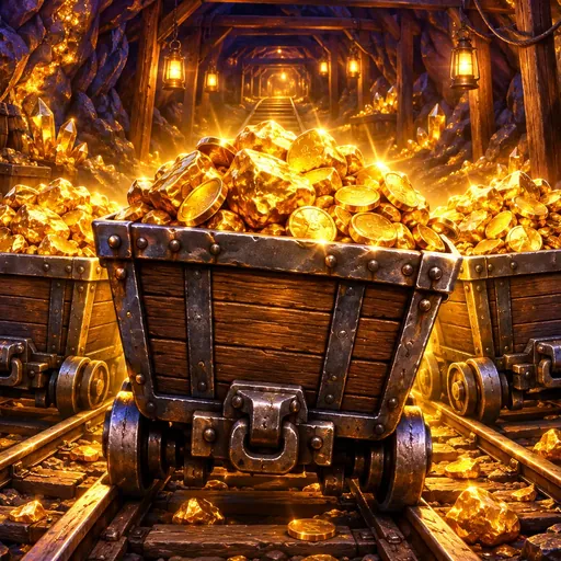 3 Carts of Gold: Hold and Win cover art with goldmine cart symbols