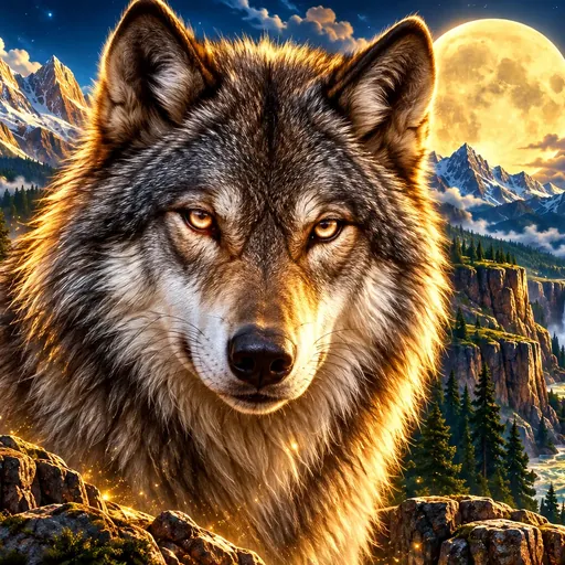Wolf Gold slot cover art with wildlife reel symbols